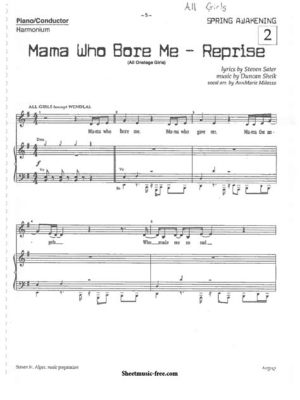 Mama Who Bore Me Sheet Music: A Reflective Journey into the Complexity of a Mother's Love